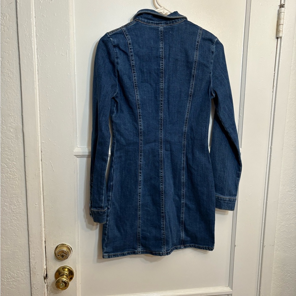 zara denim by TRF  blue denim dress - Picture 4 of 4